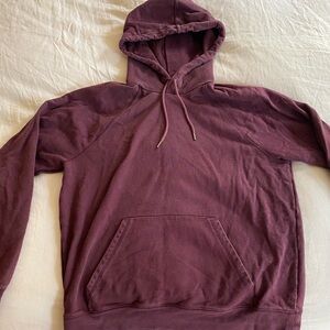 Everlane Men's Maroon Hoodie